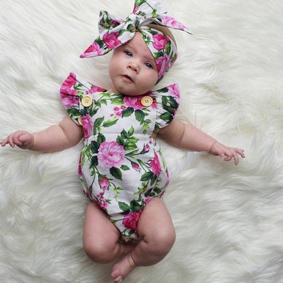 Other - Abby Floral Ruffle Romper